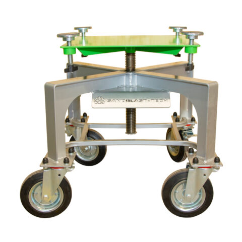 Rotary trolley with leveling