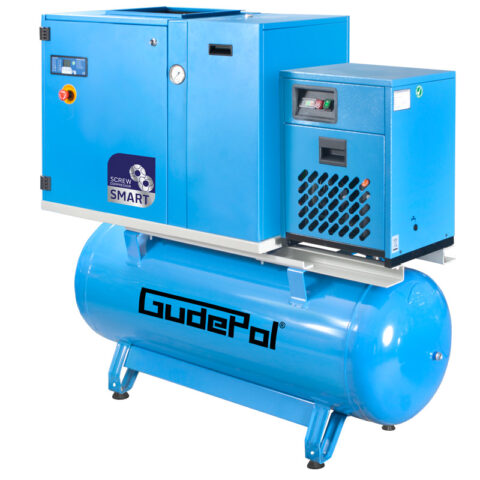 Rotary screw compressors GudePol SMART VT Series with air dryer